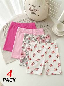 Girls Solid Color Knitted Leggings, Stretchy Fabric, Versatile, Long Pants - Multicolor - View 6