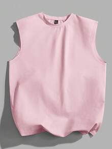 StoneGrade Chaleco de punto rosa para hombres - Rosa - Ver 5