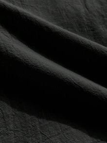 Pantalones sólidos de mujer con nudo, pantalones casuales sueltos, pantalones a rayas, pantalones de vacaciones, pantalones anchos de verano para mujer, pantalones anchos de mujer, pantalones de verano de mujer, pantalones de mujer - Negro - Ver 6