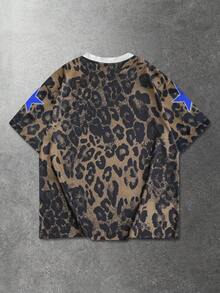 ROMWE MEN Prep Men's Slogan Print Short Sleeve T-Shirt, Suitable For Spring And Summer - Multicolor - View 4
