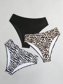Swim Lushoire Bộ 3 quần bikini tam giác cỡ lớn dành cho nữ, thích hợp cho kỳ nghỉ hè và đi biển. - Nhiều màu - Xem 6