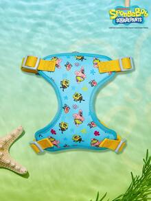 SpongeBob SquarePants | PETSIN 印花宠物胸背带，配120厘米长牵引绳 - 藍色 - 查看 2