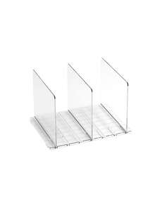 Mejor vendedor - Estantería modular y entrelazable - Divisores de armario de varios tamaños, organizador de bolsas y unidad de estantería - Blanco - Ver 7