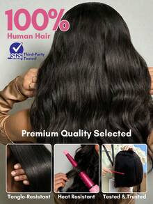 ALL READY WIG Wear Go 无胶鲍勃假发，100% 雷米真人发质，夏季短款鲍勃假发，预造型分层剪裁，4x4 预剪蕾丝，预拔发际线，预漂白，全效假发，180% 密度，4# 巧克力棕色头发，优雅别致的女老板造型 - S4 - 查看 13