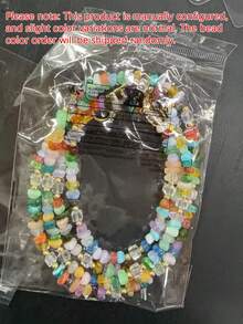 Pingente de contas de pedra multicoloridas em formato de cubo, alça transversal para capas de celular, anti-perda. - Multicolorido - Ver 13