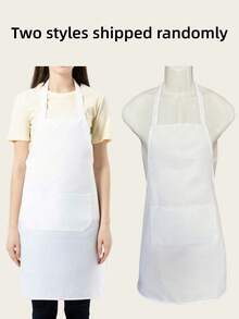 1/3/5/10PCS Women's Polyester Apron With Pockets Thickened Waistband Adjustable Neck Strap Simple Black Apron Suitable For Kitchen Cooking Housekeeping Cleaning Waitress Chef Workwear Restaurant Hotel Cafe Beauty Salon Art Painting Handicraft Gardening Barbecue Party - Multicolor - View 10