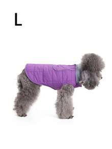 Warm Winter Dog Coat, Cold Weather Pet Jacket, Cold Weather Dog Coat, Dog Snow Suit, Dog Outdoor Padded Coat For Large | Medium And Small Dogs - Violet Purple - View 9