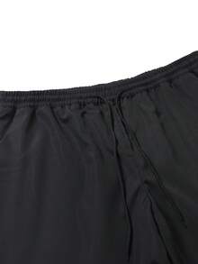 Manfinity Homme 加大码男士热带植物印花短袖衬衫和短裤套装 - 彩色 - 查看 6