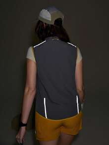 SHEIN Unity Women's Zipper Color Block Fashionable Versatile Outdoor Vest Jacket - Dark Grey - View 5