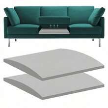 Gray 50cm Trapezoid Sofa Foam Cushion, High Density Firm Support Pad, Vacuum Packed Couch Seat Cushion For Living Room - Grey - View 9