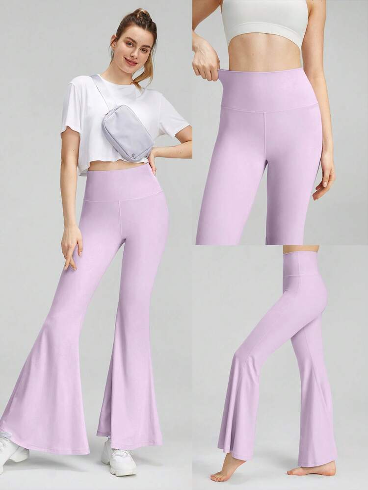 FeatherFit™ High-Waist Super Wide-Leg Flare Legging Pants Low Impact Yoga Pilates Daily