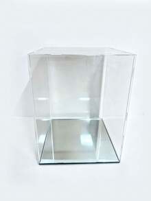 Acrylic Display Cabinets/Showcases/Glass Cabinets/Entrance Decorative Dustproof Display Cabinets (High-Definition Thick Acrylic Modules + Mirror-Like Bases), Suitable For Displaying Sculptures/Gifts/Models - Black Background + Mirror Finish - View 10