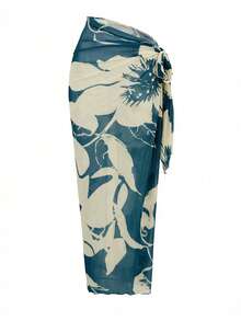 Women Plus Size Sports Dresses - Blue-green Water - View 3