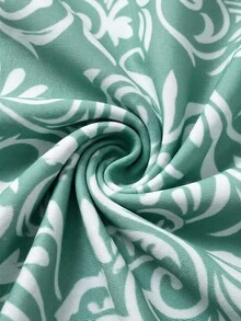 Swim SPRTY Women's All-Over Print One-Piece Swimsuit For Beach Vacation - Dark Green - View 7