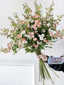 6 ramos de 70 cm de flores artificiales, adecuadas para decorar paredes, salas de estar, dormitorios, bodas, fiestas, mesas, hogar, escritorio, cocina, comedor, centros de mesa, oficina, jardín, exteriores, casa, patio. Apropiadas para primavera, verano, otoño e invierno. - Multicolor - Ver 1