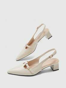 CUCCOO BIZCHIC Giày sandal cao gót dành cho nữ - Màu be - Xem 7