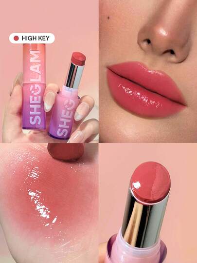 SHEGLAM Mirror Kiss 高光澤唇膏-高調 12 色高光澤閃亮唇膏保濕減少唇部細紋潤唇膏唇妝 品牌 美容 化妝 化妝品 適合女性與女孩 完美搭配夏季春季 Y2K 時尚 流行 生日 母親節禮物 假期 派對準備就緒 最佳顏色