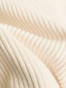 SHEIN Franclia Áo bơi nữ cổ tròn tay ngắn raglan, cạp chun co giãn, thích hợp mặc ngoài, mặc nhà, mặc hàng ngày, chạy bộ và thể thao. - Màu be - Xem 6