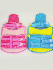 PETSIN Ropa de baño de verano ligera y fina con estampado minimalista de huella de pata de cachorro, estilo deportivo. Puede usarse para caminar al aire libre, correa, chaleco salvavidas para mascotas y traje de baño para perros grandes en Europa y América. - Multicolor - Ver 6