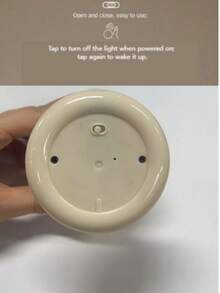 2 Pieces/4 Pieces Touch Sunset Lamp USB Rechargeable , Soft White Light, Long-Lasting, Creative Holiday Gift, Compact And Bright, Night Light For Kids, Great Nighttime Helper, Valentine's Day Gift - Beige - View 6