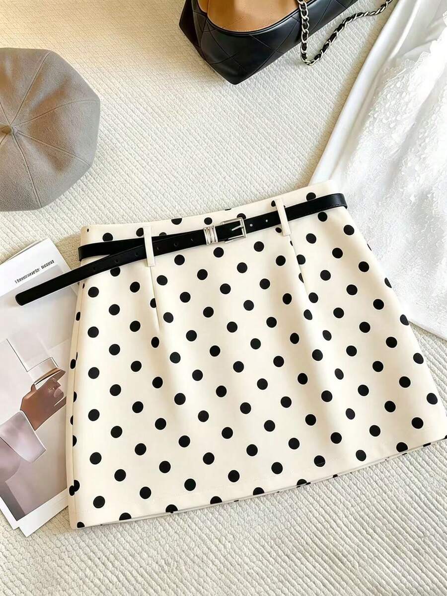 Franclia Women's Elegant Waist Skirt, Commuter Skirt, Belt Skirt, Bodycon Skirt, Spring/Summer Versatile Skirt - Multicolor - View 1