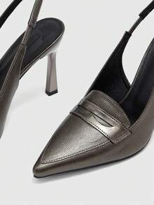 CUCCOO BIZCHIC Women's Pointed Toe Elegant Versatile High Heel Pumps For Daily Commute - Grey - View 10