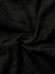 SHEIN 孕妇夏季休闲度假日常通勤纯色纹理面料吊带衫 - 黑色 - 查看 7