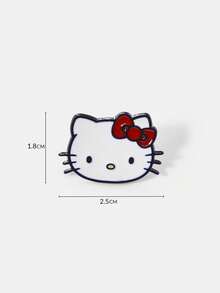 HELLO KITTY AND FRIENDS | SHEIN HelloKitty Cartoon Series Alloy Brooch Cartoon Badge, IP Joint Model, Cute, Suitable For Daily Decoration, Exquisite Small Gifts - Multicolor - View 6