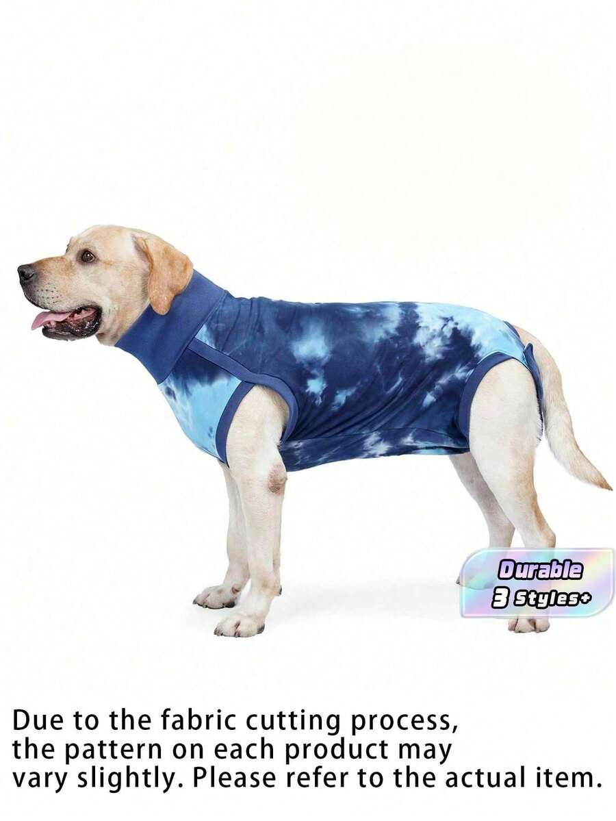 Post-OOperative Recovery Suit For Dogs' Abdominal Wounds, Elizabethan Collar Alternative, Post-Operative Wear, Protects Wounds From Licking And Scratching, Post-Operative One-Piece Suit For Dogs. - Multicolor - View 1