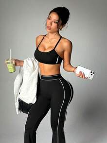 Easithlete Easithlete 女士運動內衣 - 黑色 - 查看 6