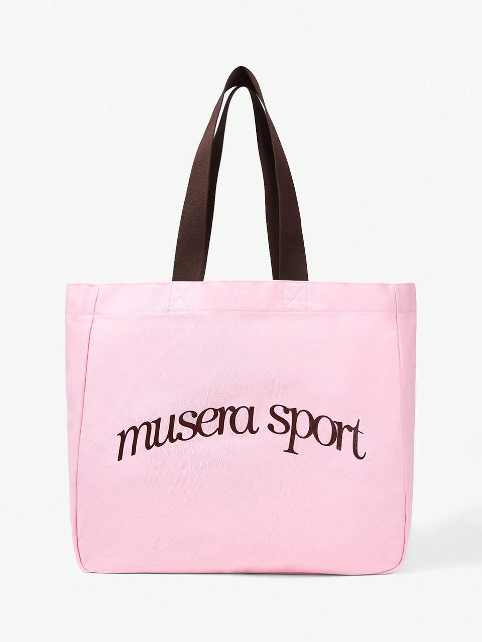 Sport Pink Canvas Sports Logo Tote Bag