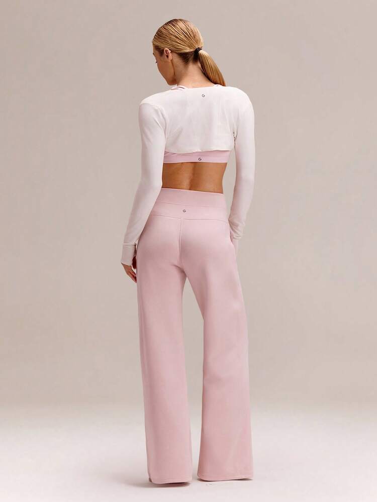 Modal Silk Touch Wide Leg High Waist Lounge Pants With Side Pockets Daily Casual   Spring Summer