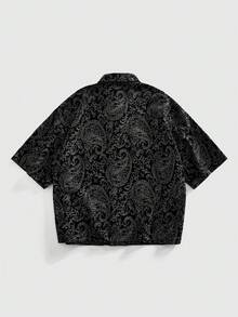 ROMWE MEN Street Life Áo khoác denim nam kiểu Trung Quốc cài nút - Màu xanh lam - Xem 2