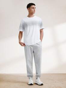 Driftmere Men's Crew Neck Short Sleeve Printed Casual T-Shirt, Everyday Wear Men T Shirts Casual - White - View 7