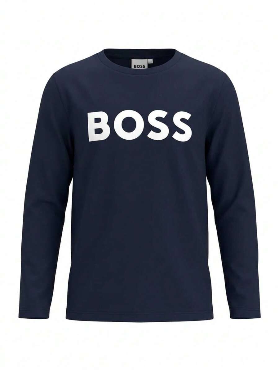 Hugo Boss Teen Durable Comfortable Versatile Sports Outdoor Training Blue J25P25-849 - 藏蓝色 - 查看 1