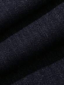 DAZY Bộ quần yếm denim hai mảnh dành cho nữ - Màu xanh lam - Xem 3