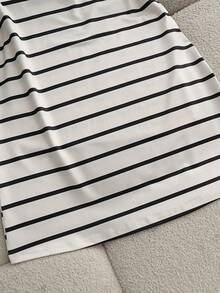 Everyssa Đầm T-shirt cổ polo có khóa kéo dành cho nữ, đầm kẻ sọc cổ điển, đầm mùa hè, đầm ngắn kẻ sọc năng động, thanh lịch, trẻ trung, đa năng, thích hợp cho du lịch biển, lễ hội, kỳ nghỉ biển, lễ hội âm nhạc, kỳ nghỉ phong cách Boho, tựu trường, lễ Phục sinh, đám cưới, Ngày Nhà giáo, Ngày của Mẹ, mọi mùa, trang phục đi biển thời trang, đêm Havana, trang phục ăn tối trên bãi biển. - Nhiều màu - Xem 6