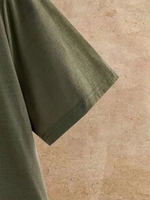 HIMLAND Bộ 3 áo thun nam tay ngắn dệt kim kiểu dáng thường ngày - Nhiều màu - Xem 3