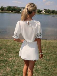Sydney Algeri Women Two Pieces Outfits For Daily Wear Summer Casual - Multicolor - View 2