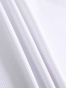Tank Top De Ocio En Tejido De Punto Acanalado Con Hombros Descubiertos Para Verano - Blanco - Ver 3