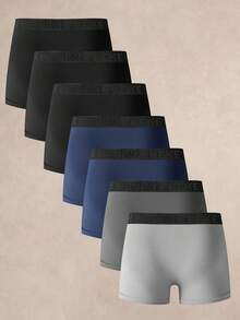 Set Of 7 Simple And Comfortable Boxer Briefs For Men - Apricot - View 6