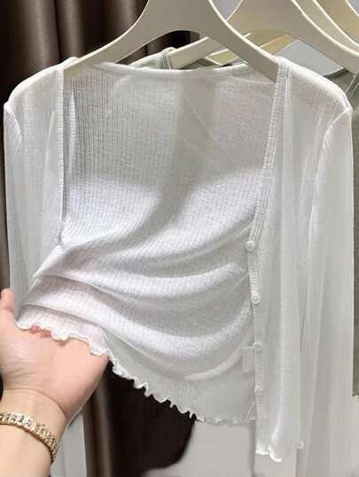 Resyla 女士休闲百搭纯色开衫