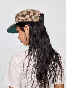 ROMWE Grunge Punk 新款平顶复古棒球帽，女士3D刺绣棒球帽，男女通用休闲百搭平沿棒球帽 - 彩色 - 查看 4