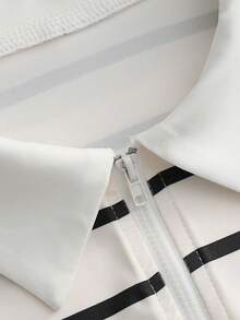 Everyssa Đầm T-shirt cổ polo có khóa kéo dành cho nữ, đầm kẻ sọc cổ điển, đầm mùa hè, đầm ngắn kẻ sọc năng động, thanh lịch, trẻ trung, đa năng, thích hợp cho du lịch biển, lễ hội, kỳ nghỉ biển, lễ hội âm nhạc, kỳ nghỉ phong cách Boho, tựu trường, lễ Phục sinh, đám cưới, Ngày Nhà giáo, Ngày của Mẹ, mọi mùa, trang phục đi biển thời trang, đêm Havana, trang phục ăn tối trên bãi biển. - Nhiều màu - Xem 5