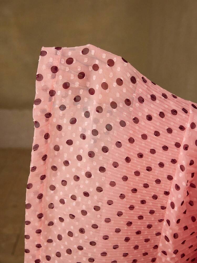ELEGANT POLKA DOT DRESS FOR WOMEN