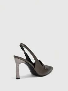 CUCCOO BIZCHIC Women's Pointed Toe Elegant Versatile High Heel Pumps For Daily Commute - Grey - View 8