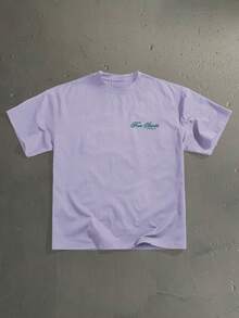 StoneGrade Purple Label Men's Drop Shoulder Short Sleeve T-Shirt - Purple - View 2