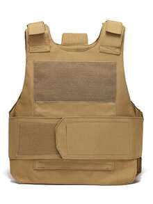 1pc 5-Color Adjustable Tactical Vest, Outdoor Protective Equipment, Hardshell Training Protective Tactical Vest. Adjustable Outdoor Vest, Suitable For Lightweight Outdoor Vest Equipment. Suitable For Hiking, Climbing, Training, Cycling, Trekking. Unisex. - Multicolor - View 9