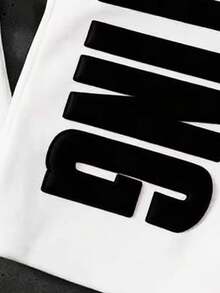 PAVTROS Young Men's Street Style Double-Waist Sweatpants - White - View 4