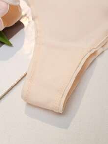 SHEIN 7 chiếc/gói, quần lót tam giác nữ màu trơn, kiểu dáng thường ngày. - Nhiều màu - Xem 3